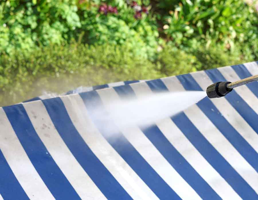 pulire tenda da sole